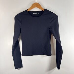 Abercrombie & Fitch Long Sleeve Top Size Small Soft A&F Collection Ribbed NEW